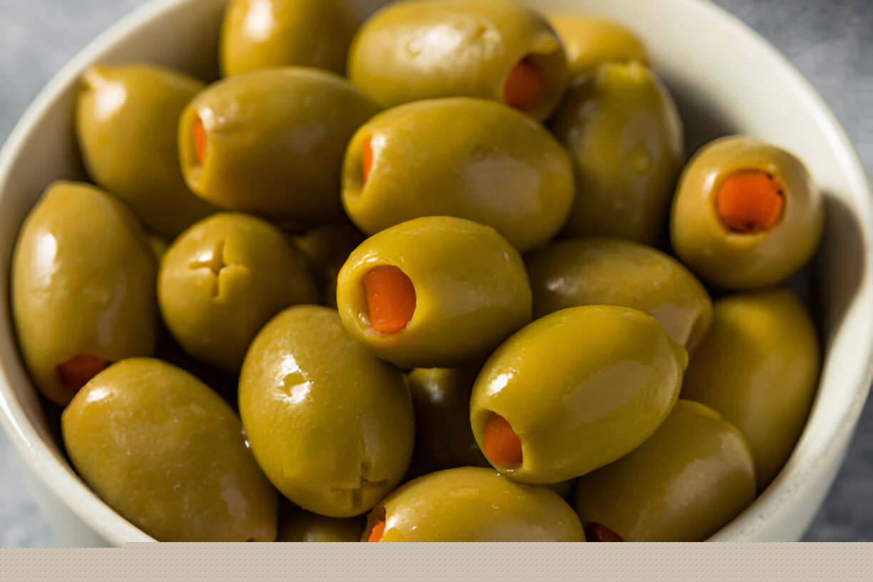 Green Olives Stuffed With Carrots